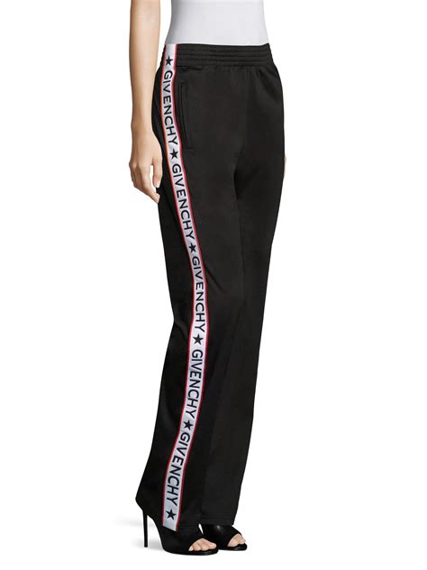 givenchy black track pants|givenchy track pants logo.